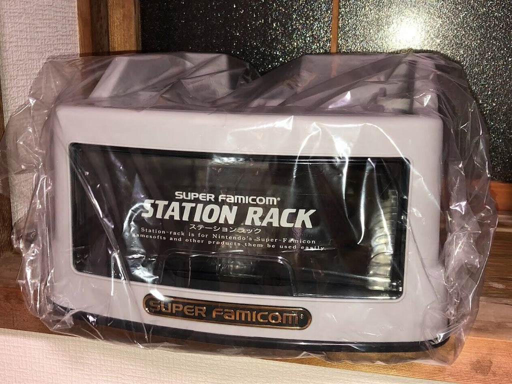 New in Box Nintendo Super Famicom Station Rack storage case Super Mario unused