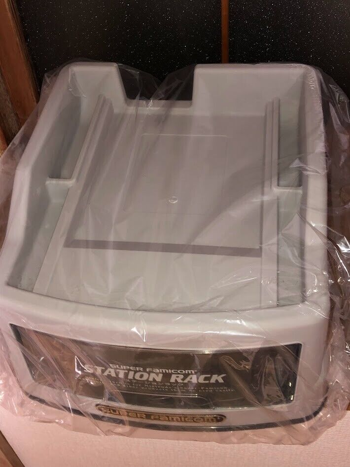 New in Box Nintendo Super Famicom Station Rack storage case Super Mario unused