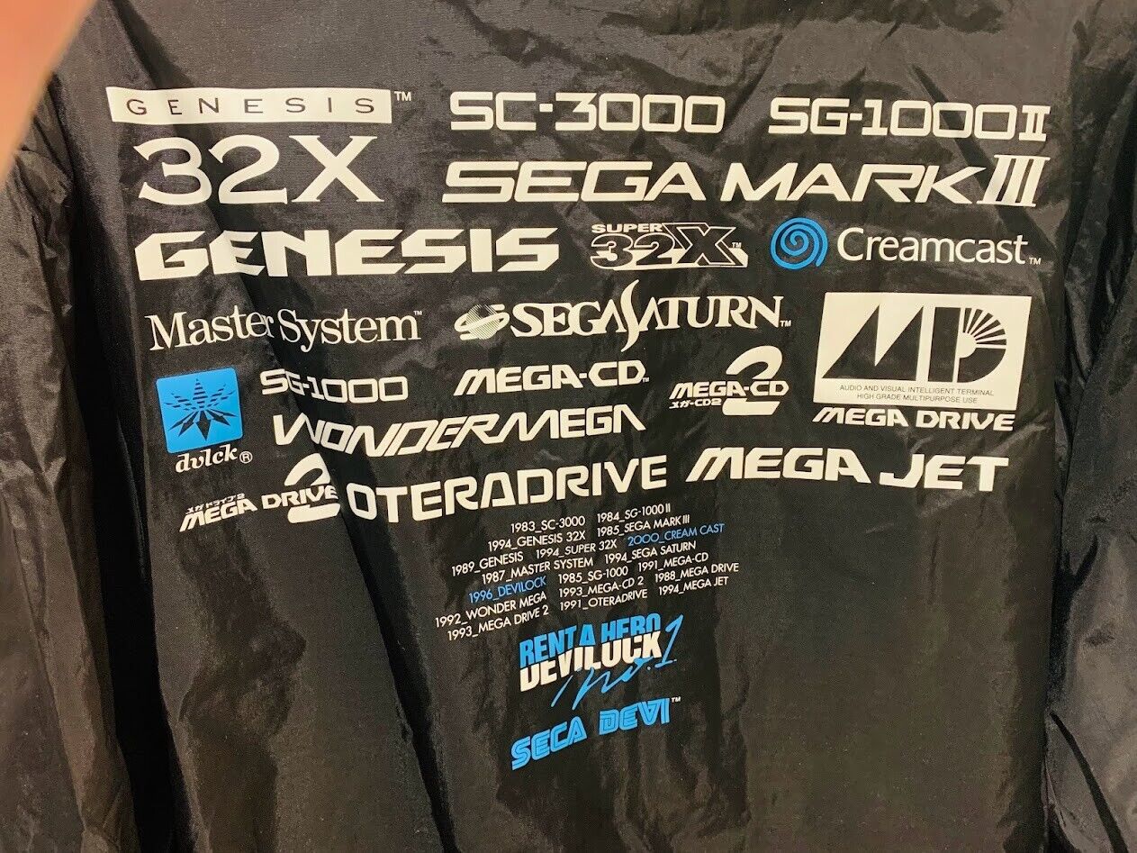 Sega Dreamcast Rent-A-Hero No. 1 development team jacket Devilock collaboration