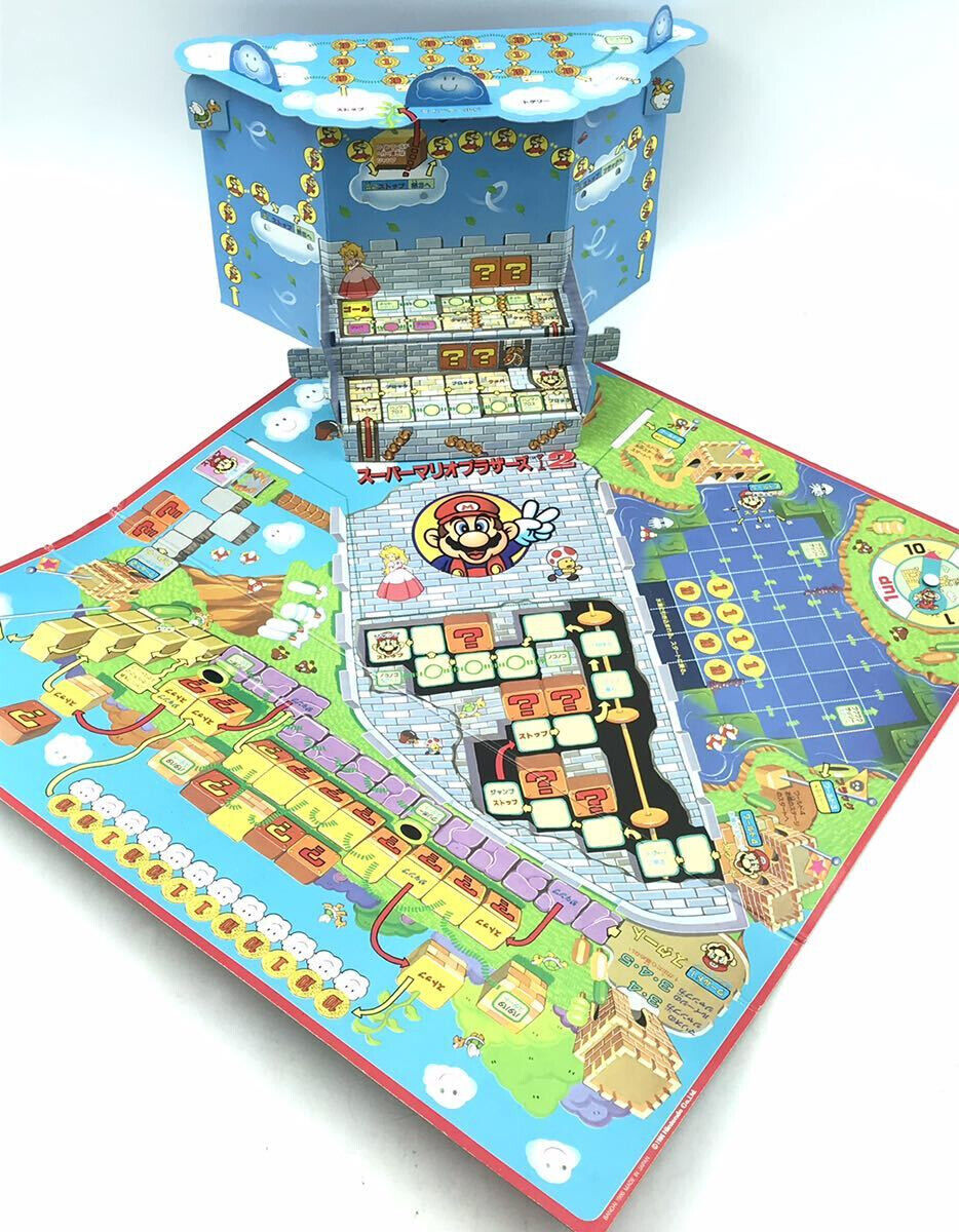 Super Mario Bros. 2 Board Game by Bandai Japan 1986 Lost Levels Nintendo Brother