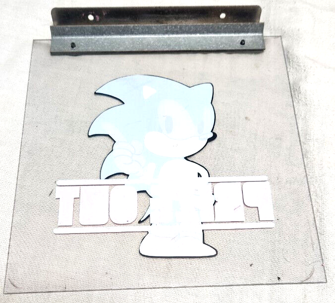 Sega Sonic the Hedgehog UFO Catcher Prize Out acrylic door flap Japan arcade