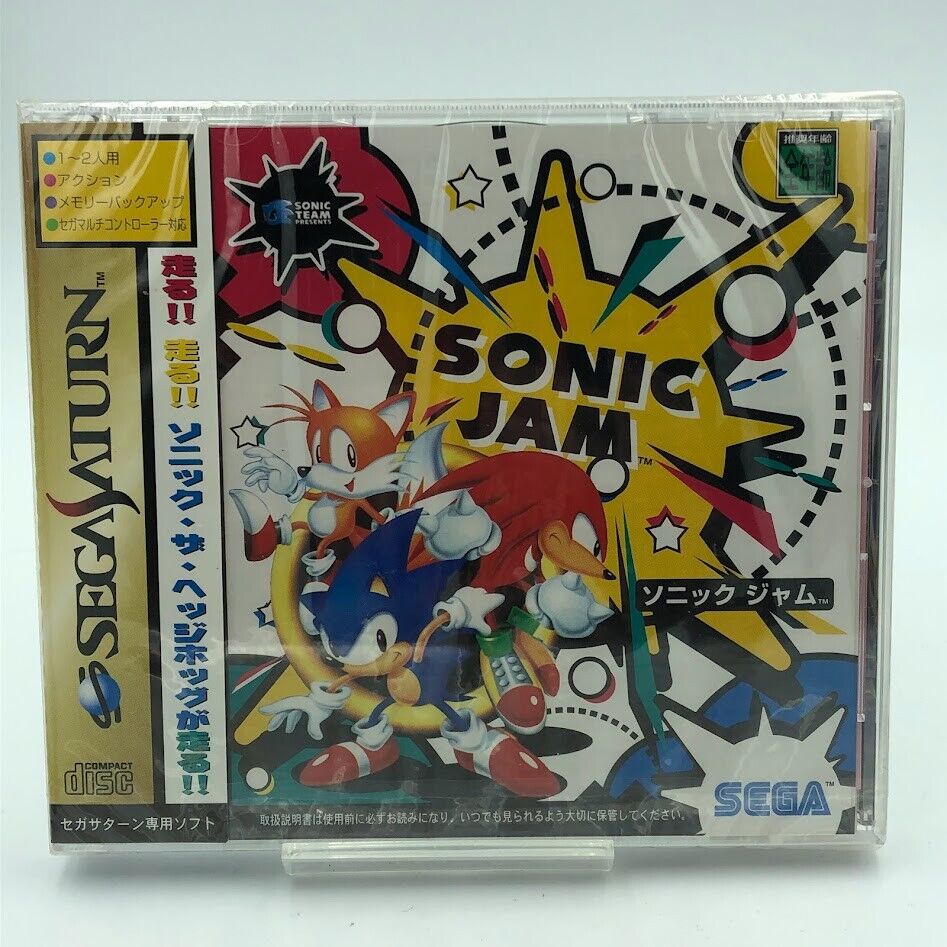 New Sealed Sonic Jam Sega Saturn Japan mint flawless Y-fold w tearstrip Hedgehog