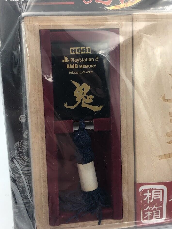 Onimusha 3 Limited Edition Memory Card in Paulownia Wood Box Hori Playstation 2
