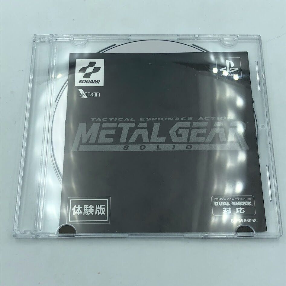 Metal Gear Solid demo disc Playstation PS1 Japan promo "Not For Sale" Konami