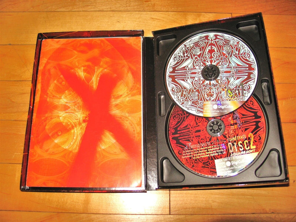 Xenogears Original Soundtrack Limited Edition CD OST longbox with poster Japan