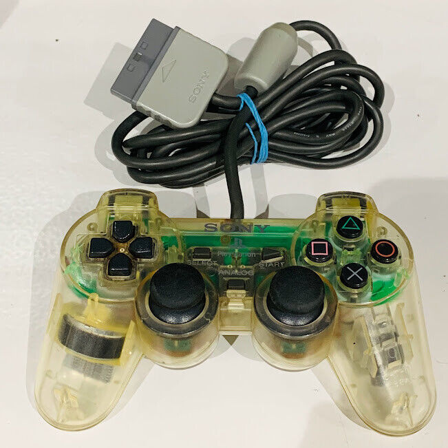 CLEAR Playstation 1 DualShock Controller SCPH-1200 PS1 official authentic OEM
