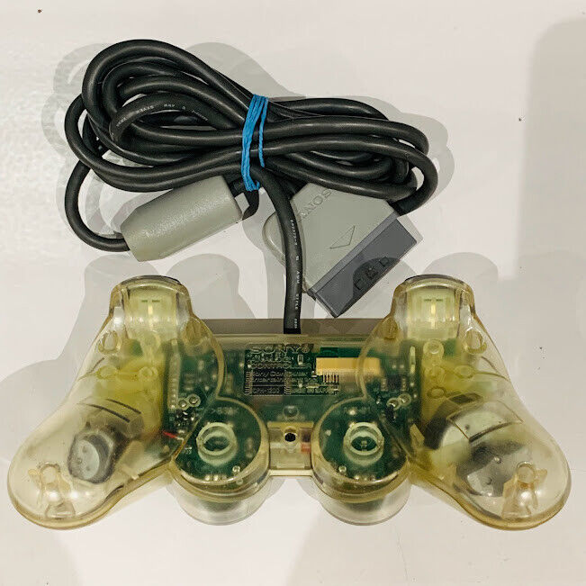 CLEAR Playstation 1 DualShock Controller SCPH-1200 PS1 official authentic OEM