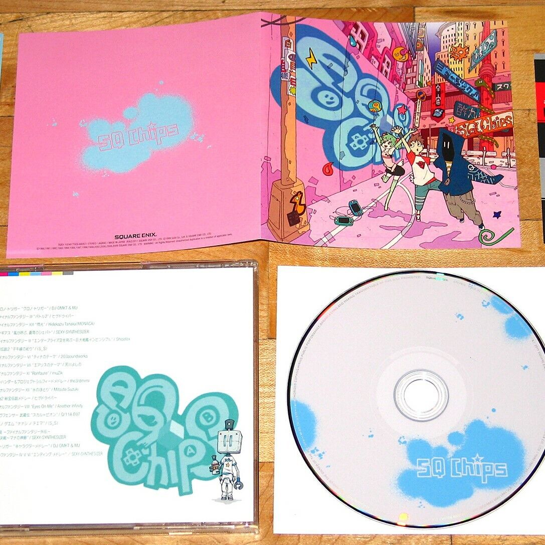 SQ Chips soundtrack CD Square Enix 8-bit chiptune Final Fantasy Chrono Trigger