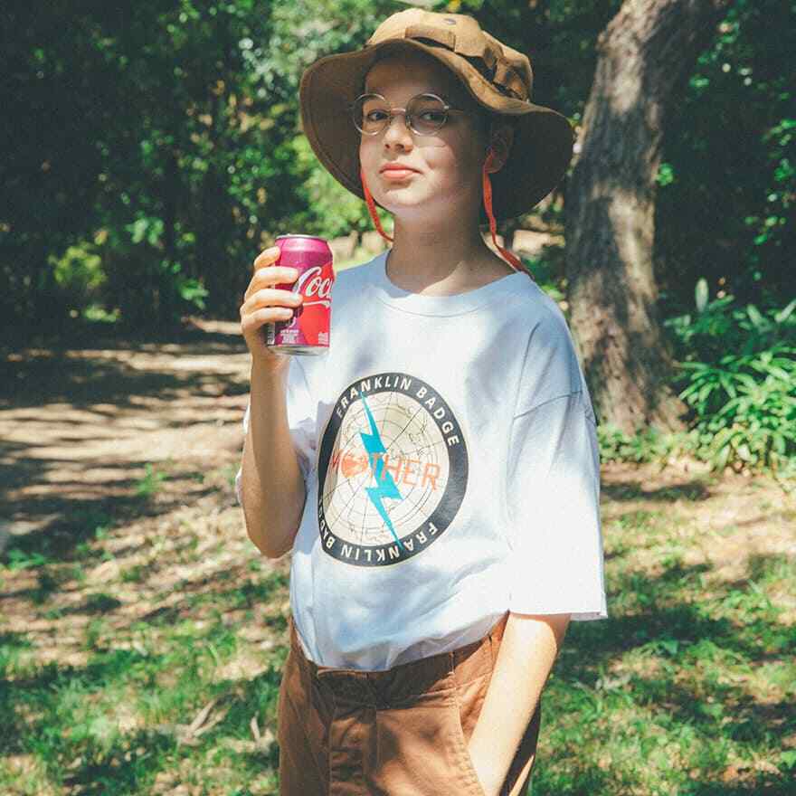 Mother Franklin Badge logo Earthbound T-Shirt Official Japan Size LL Nintendo