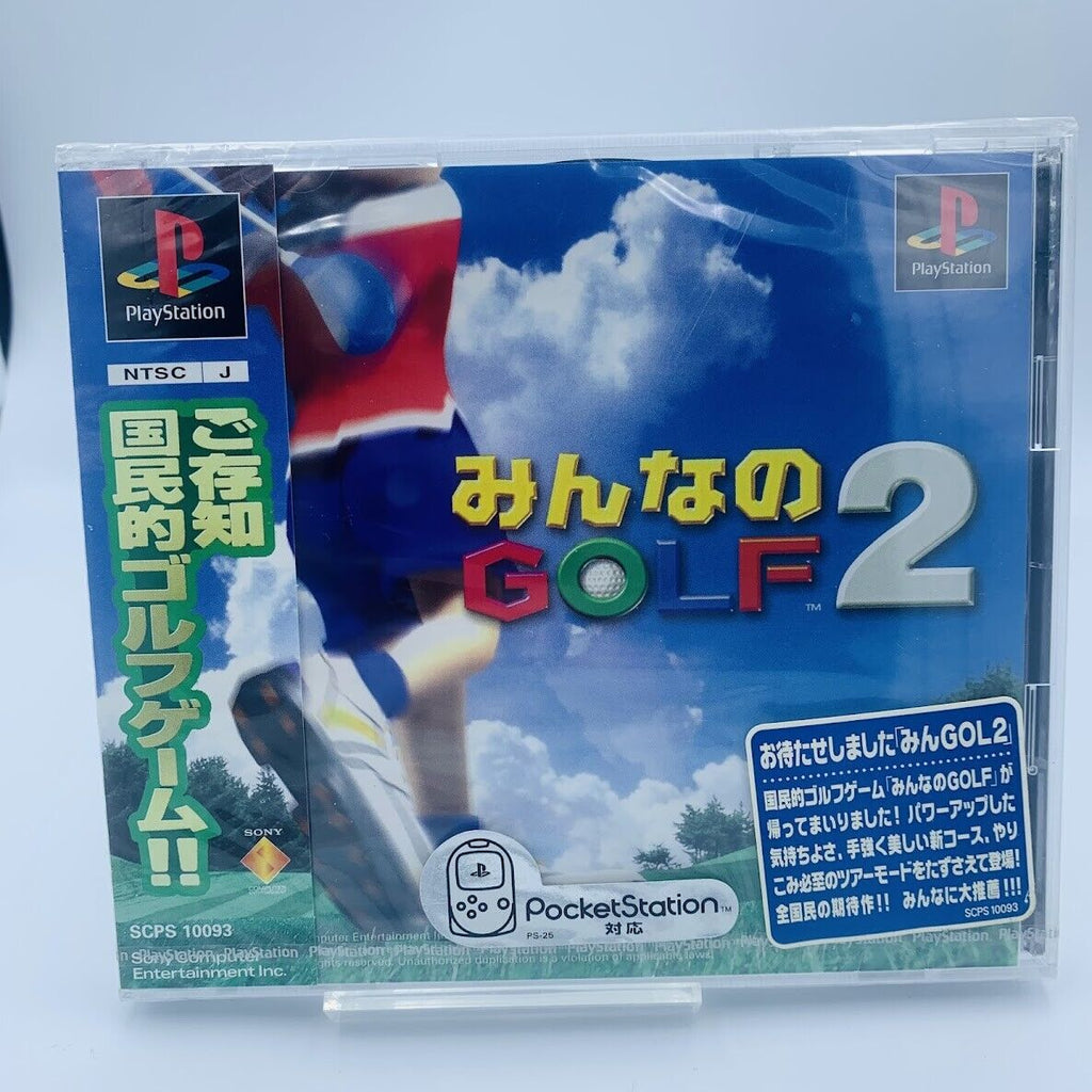 NEW SEALED Minna no Golf 2 (Hot Shots Golf 2) Playstation Ps1 unopened Everybody