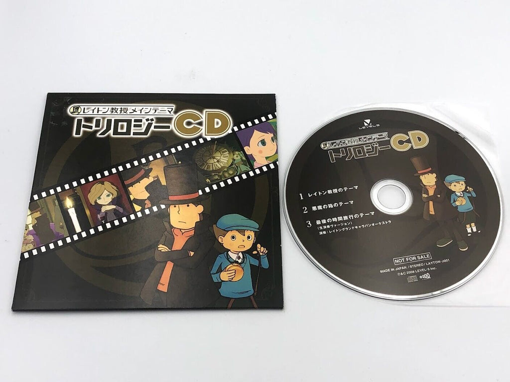 Professor Layton Main Theme Trilogy original soundtrack CD w LIVE version DS/3DS