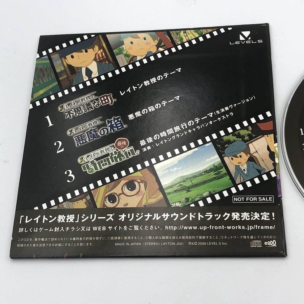Professor Layton Main Theme Trilogy original soundtrack CD w LIVE version DS/3DS