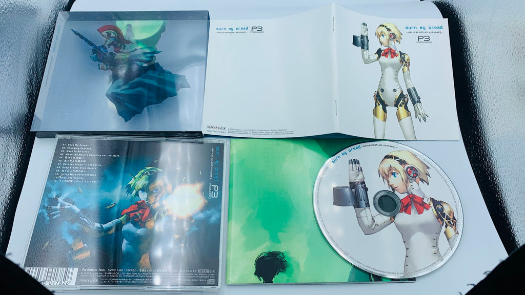 Burn My Dread Reincarnation Persona 3 soundtrack CD FIRST PRINT slipcover+poster
