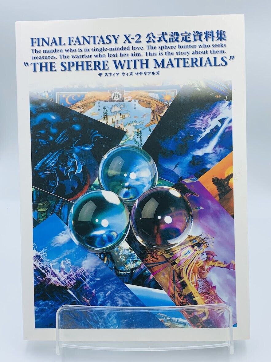Final Fantasy X-2 The Sphere With Materials Tetsuya Nomura Square art book Japan