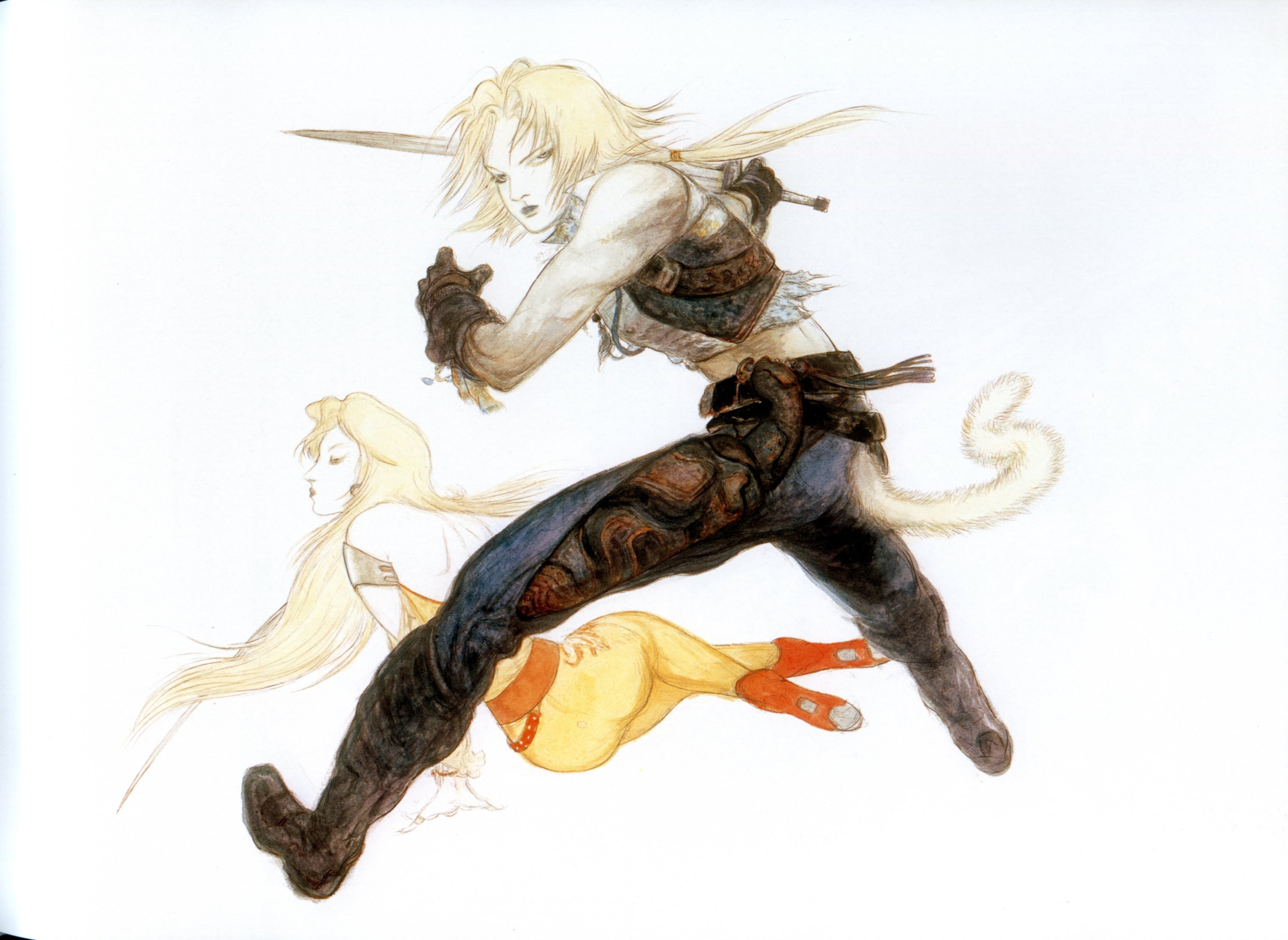 Final Fantasy IX Visual Arts Collection Yoshitaka Amano art book artbook Japan