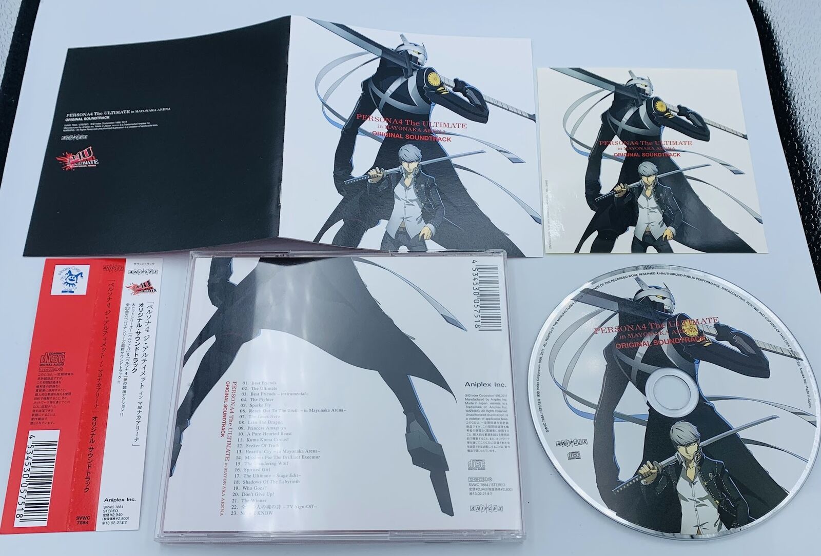 Persona 4 The Ultimate in Mayonaka Arena Soundtrack CD Persona 4 Arena w/Sticker