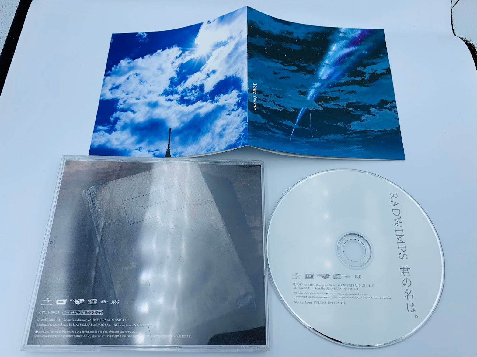 Radwimps Your Name Kimi No Na Wa Original Soundtrack CD EMI UPH-20423 authentic