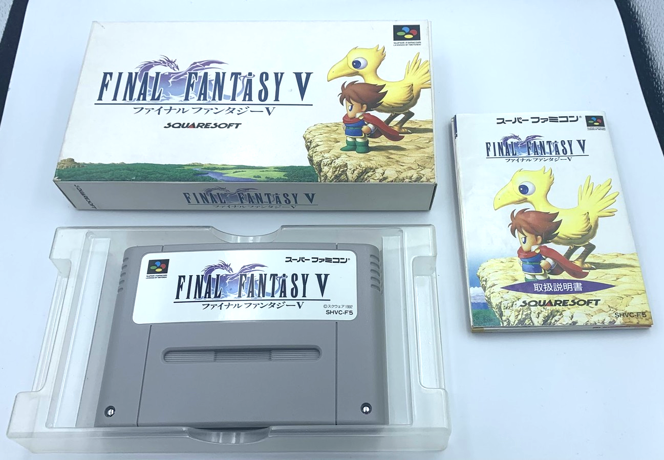 Final Fantasy V 5 Nintendo Super Famicom Japan COMPLETE CIB FF5 w/ box & manual