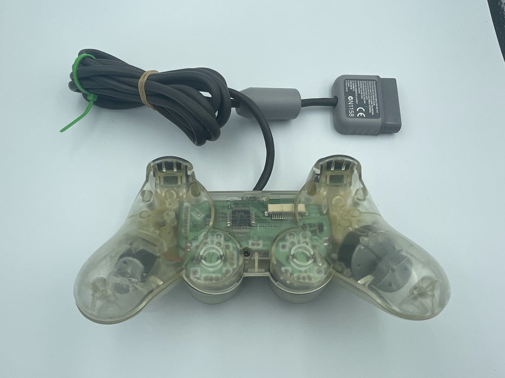 CLEAR Playstation 1 DualShock Controller SCPH-1200 PS1 official authentic OEM