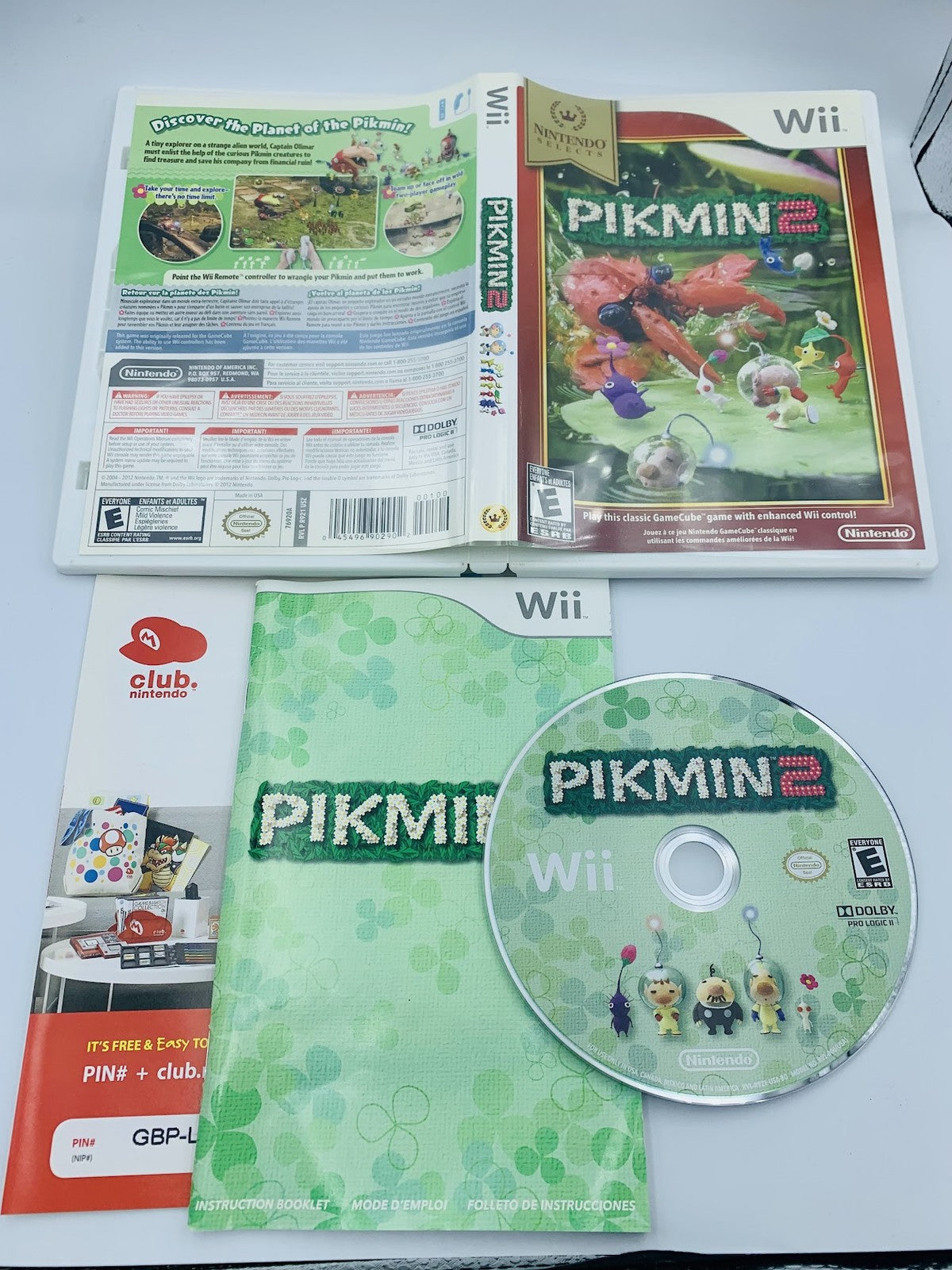 New Play Control Pikmin 2 Nintendo Wii USA version COMPLETE with case and manual