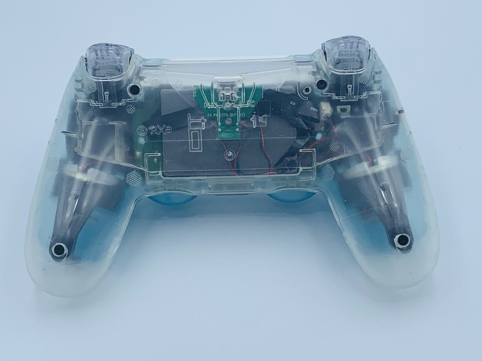 Custom DualShock 4 Clear Blue Wireless Controller Playstation 4 with color LEDs