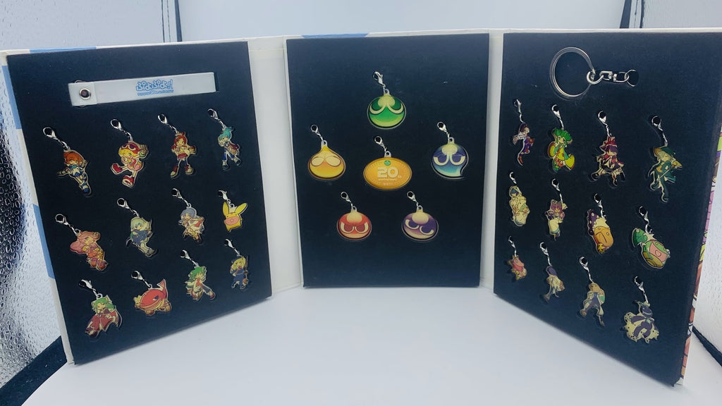 Puyo Puyo 20th Anniversary 30 Charms, Key Ring and Strap Puyo Pop Puyopuyo Sega