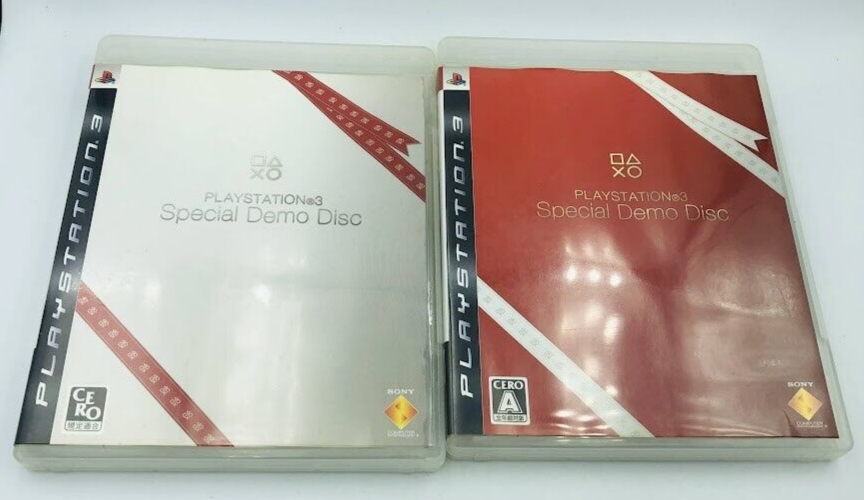 Playstation 3 Special Demo Disc Japan white & red Demon's Souls/Metal Gear Solid