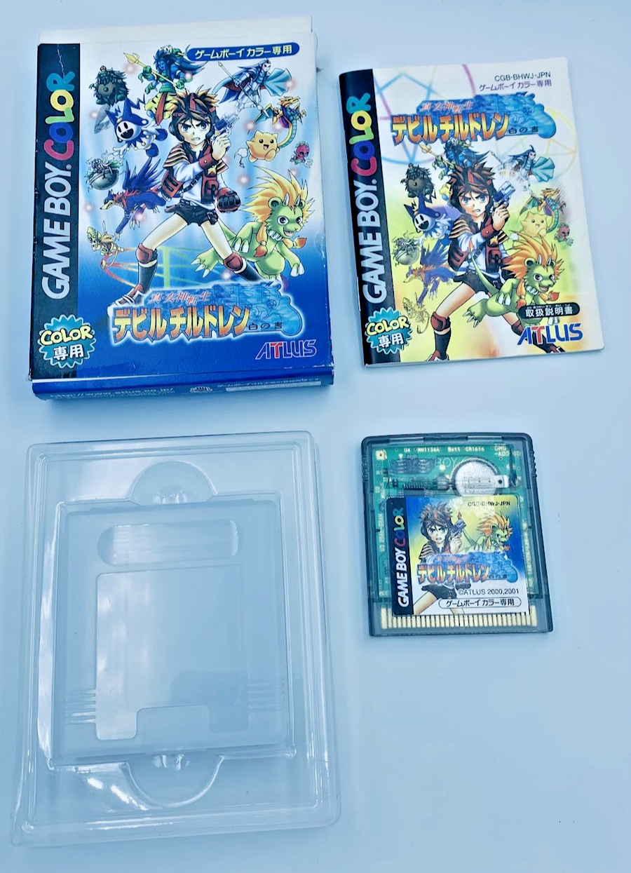 Shin Megami Tensei Devil Children White Book Game Boy Color Japan CIB COMPLETE
