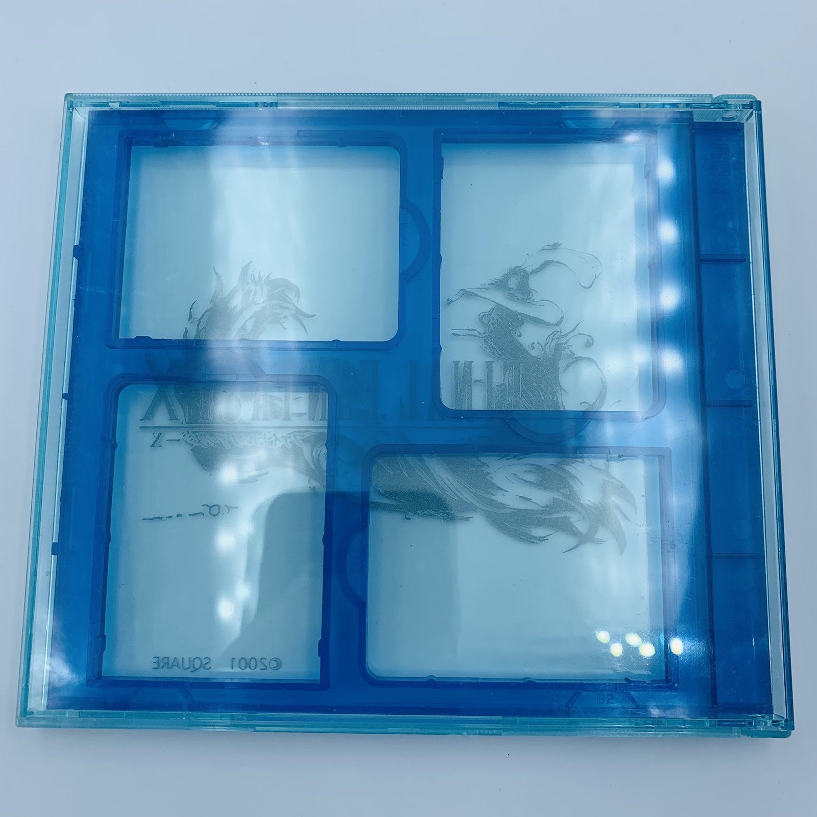 Final Fantasy X Playstation 2 PS2 4x memory card holder case 2001 by Hori Square