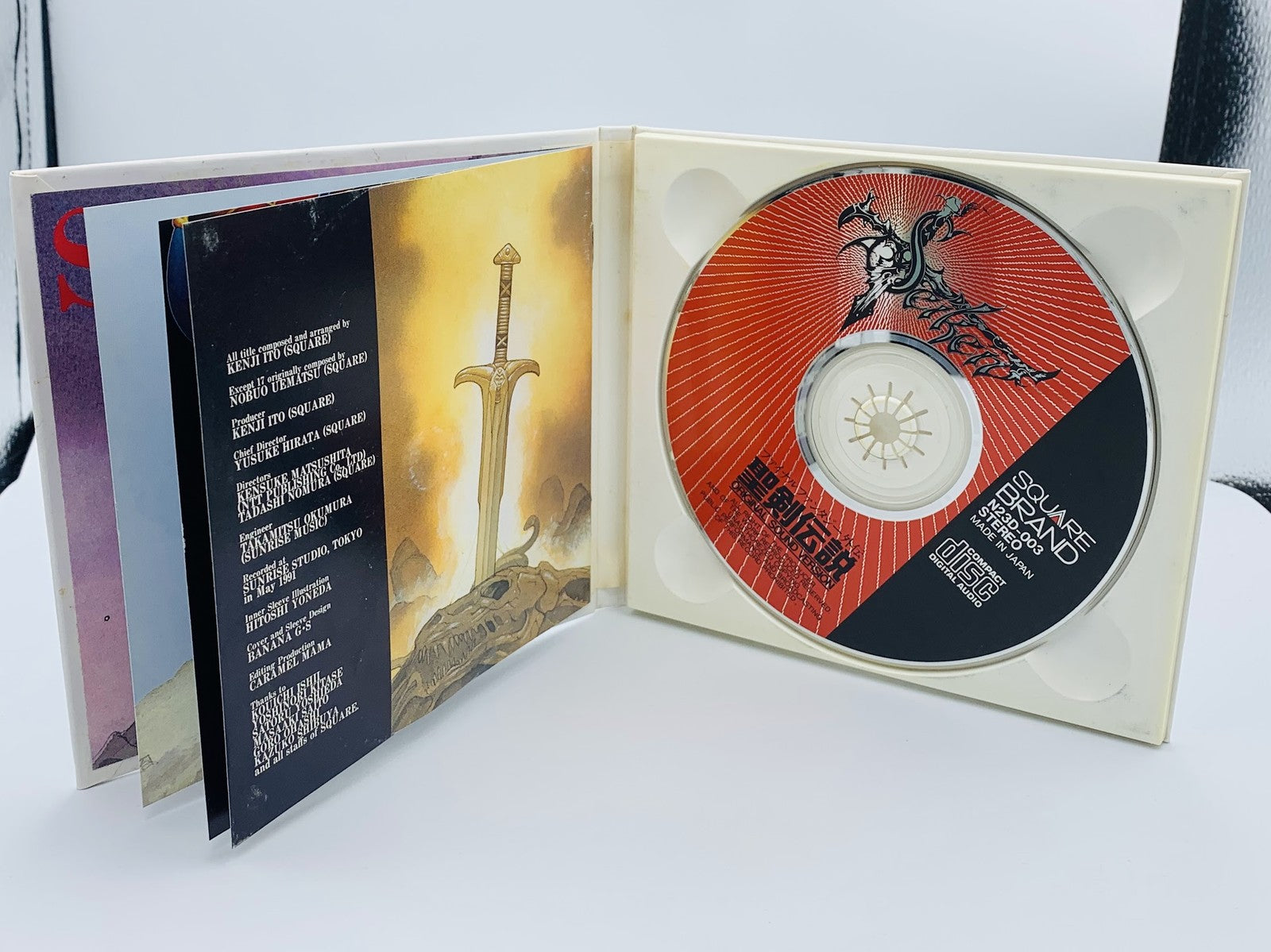 Seiken Densetsu Final Fantasy Adventure soundtrack hardcover CD Squaresoft 1991