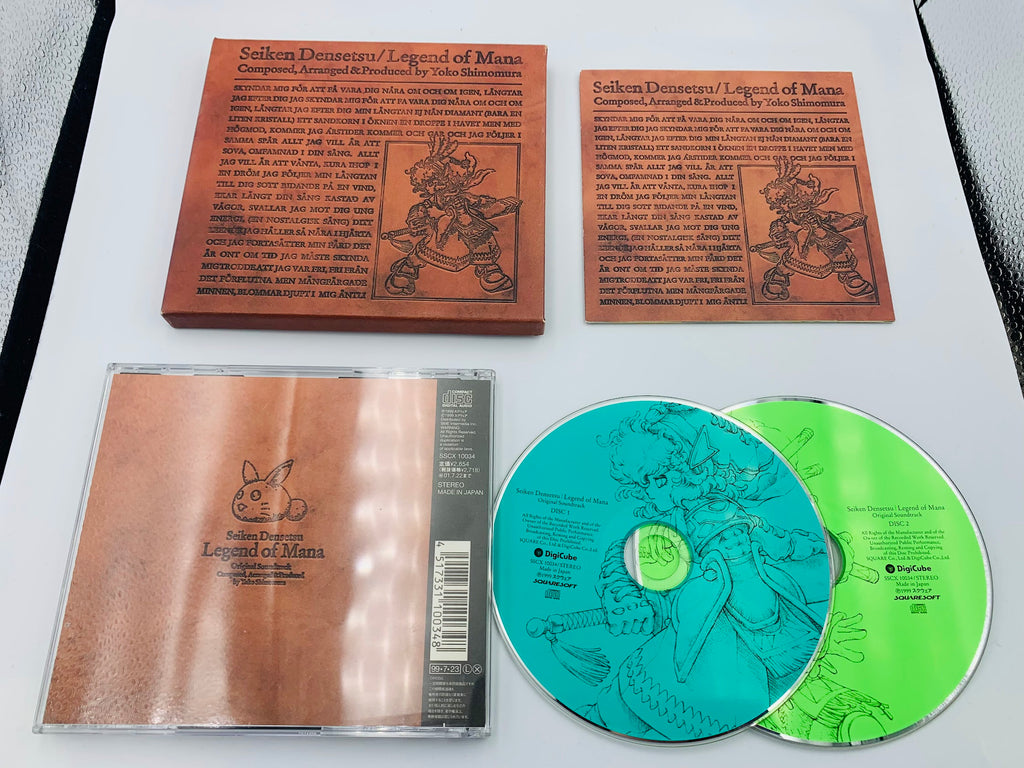 Seiken Densetsu Legend of Mana Original Soundtrack CD FIRST PRINT with slipcover