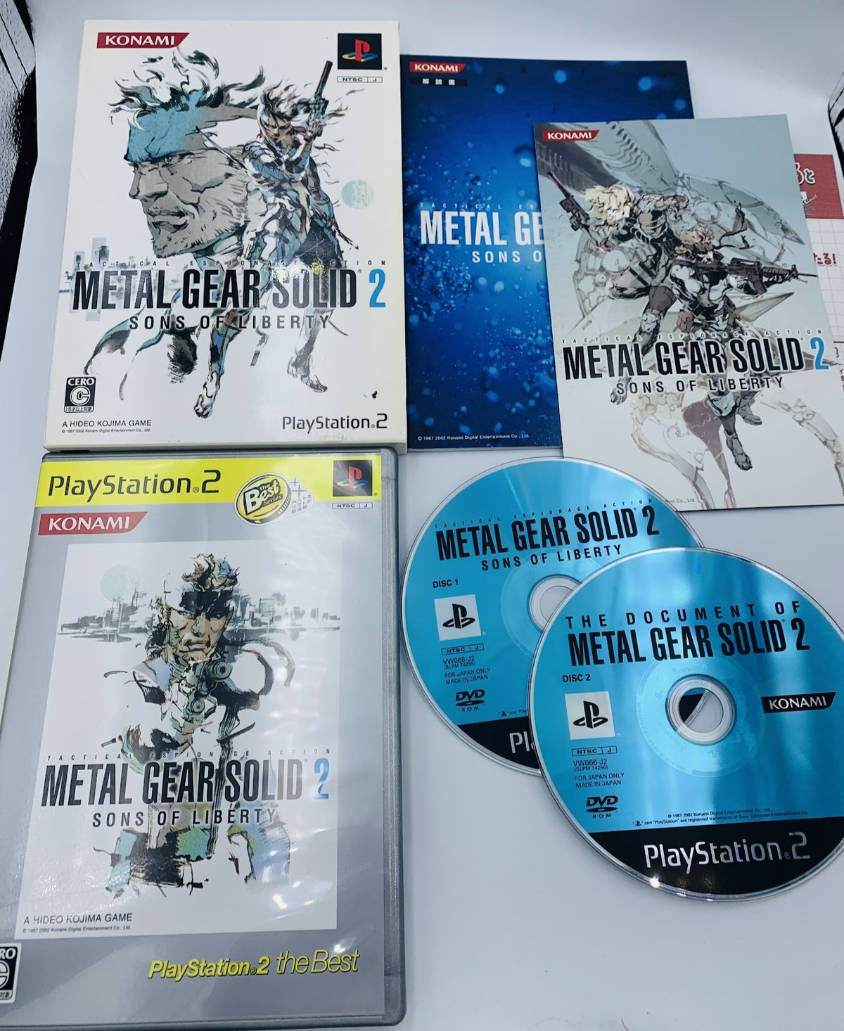 Metal Gear Solid 2+Document The Best 2-disc Playstation 2 Japan limited box set