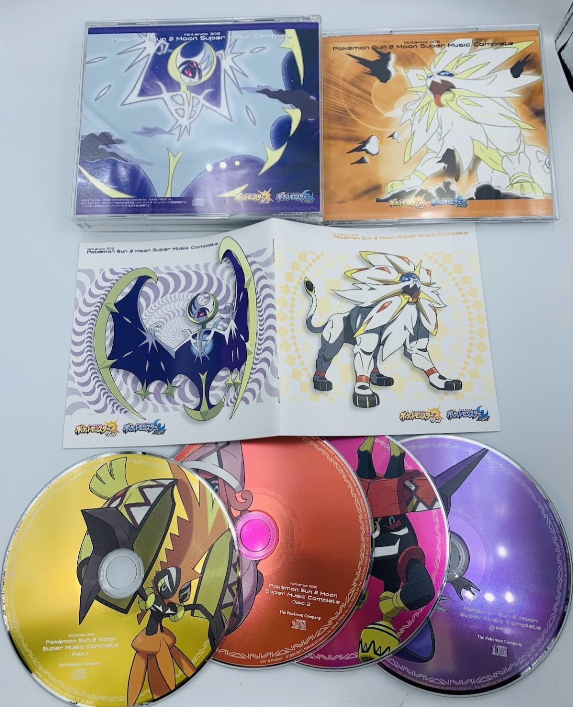 Pokémon Sun & Moon Super Music Complete 4-CD Soundtrack Nintendo 3DS Pokemon OST