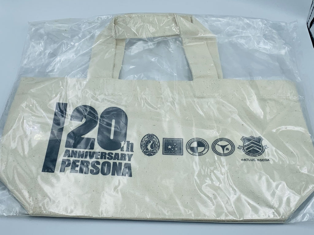 Persona 20th Anniversary Persona 5/4/3/2/1 natural canvas tote bag Atlus Sega