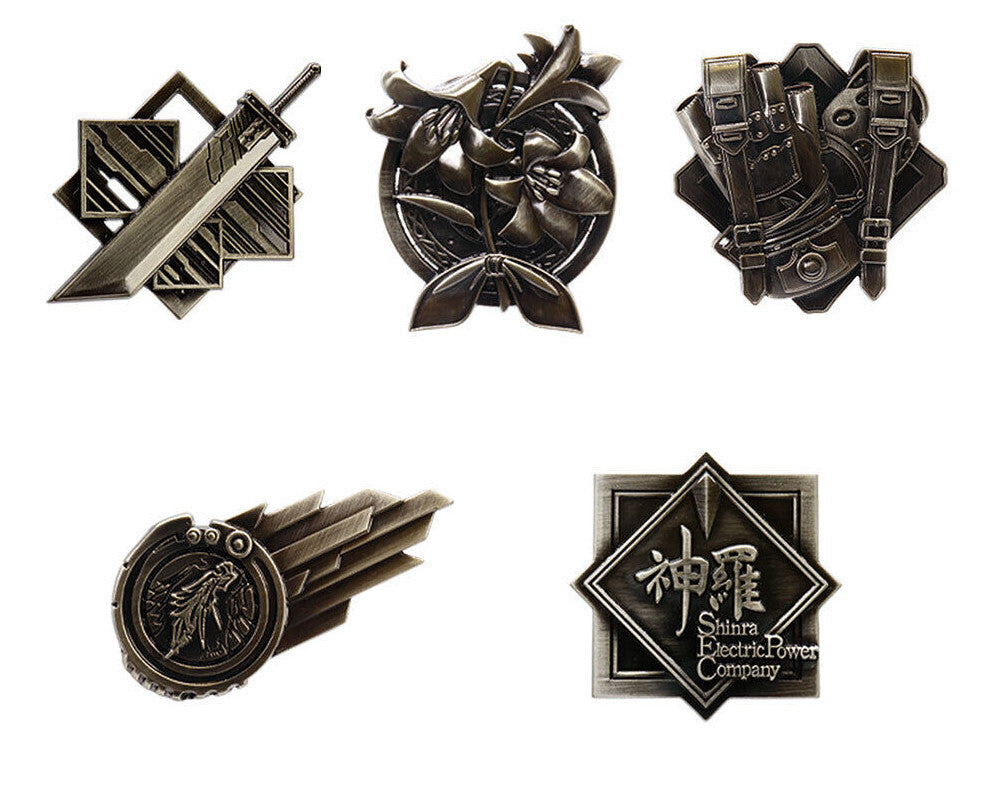 Final Fantasy VII Remake pin badge Set of 5 or choice Cloud Buster Sword Shinra