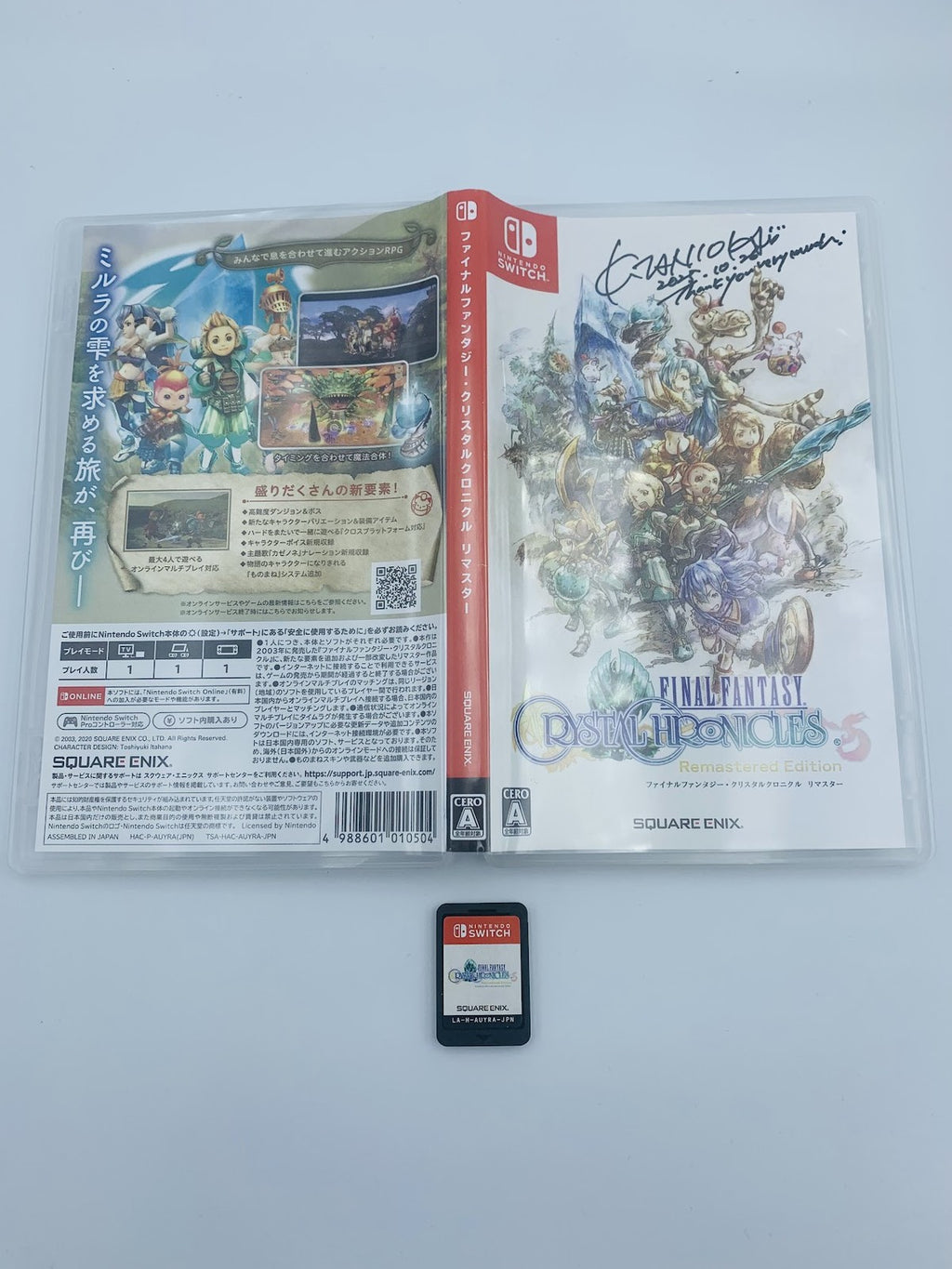 Final Fantasy Crystal Chronicles Remastered Nintendo Switch SIGNED Kumi Tanioka