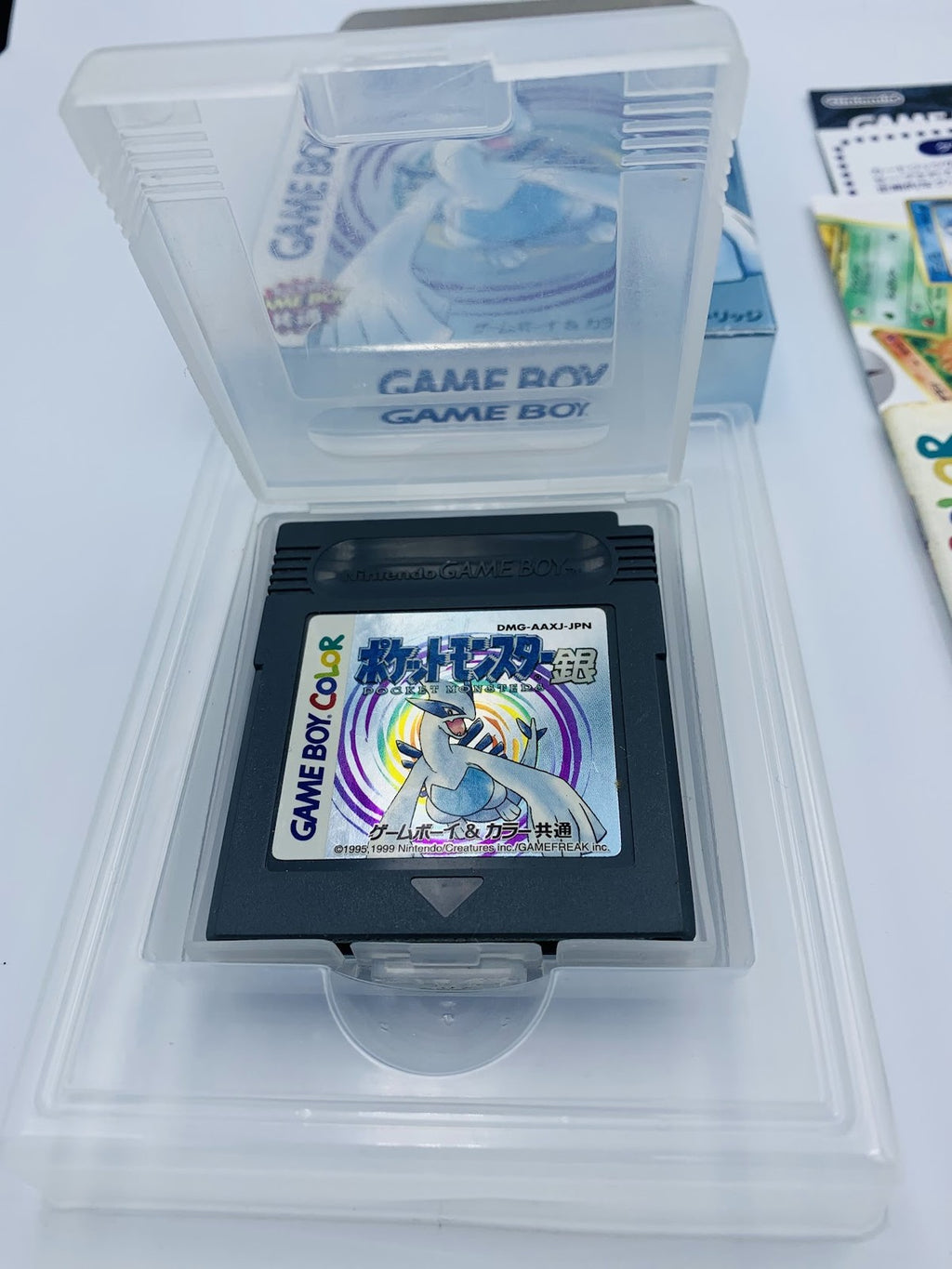 Pokemon Silver Game Boy Color Japan vers COMPLETE Pocket Monsters CIB box manual