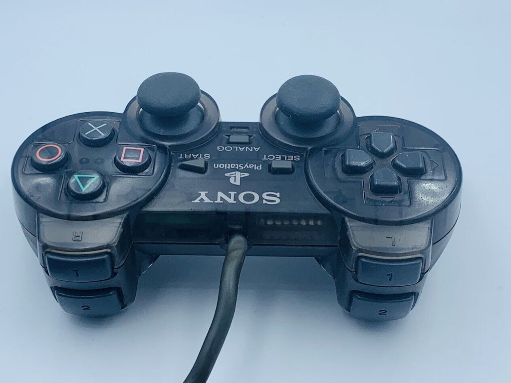 Playstation DualShock Controller Clear Black SCPH-1200 PS1 official authentic