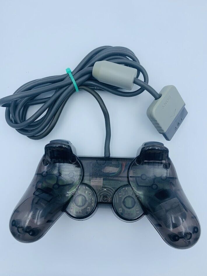 Playstation DualShock Controller Clear Black SCPH-1200 PS1 official authentic