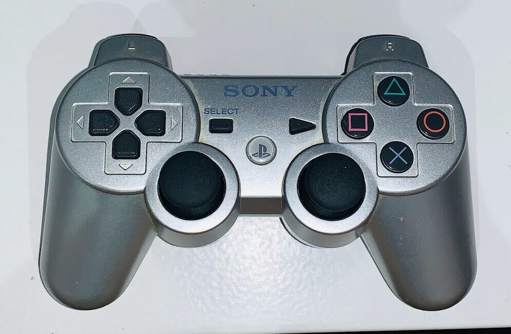 Playstation 3 DualShock 3 controller silver platinum CECHZC2J Sony authentic OEM