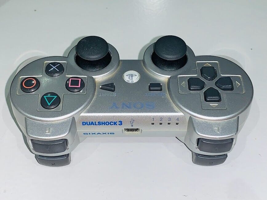 Playstation 3 DualShock 3 controller silver platinum CECHZC2J Sony authentic OEM
