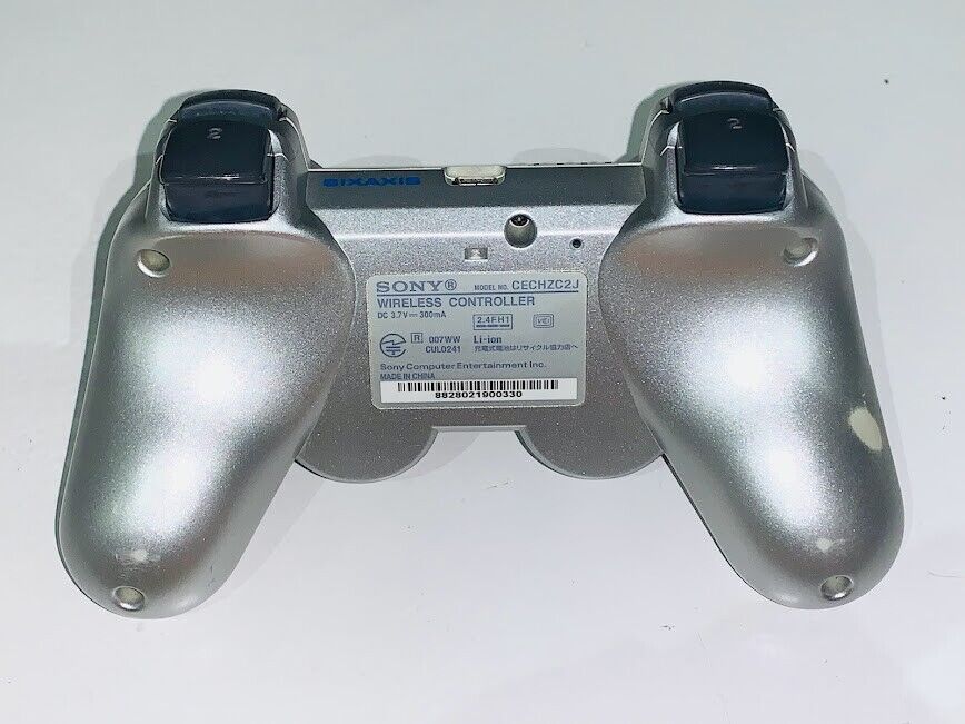 Playstation 3 DualShock 3 controller silver platinum CECHZC2J Sony authentic OEM