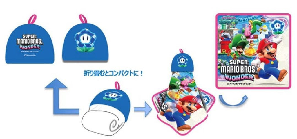 Super Mario Bros. Wonder Flower Geo Exclusive Bonus Hanging Towel Nintendo