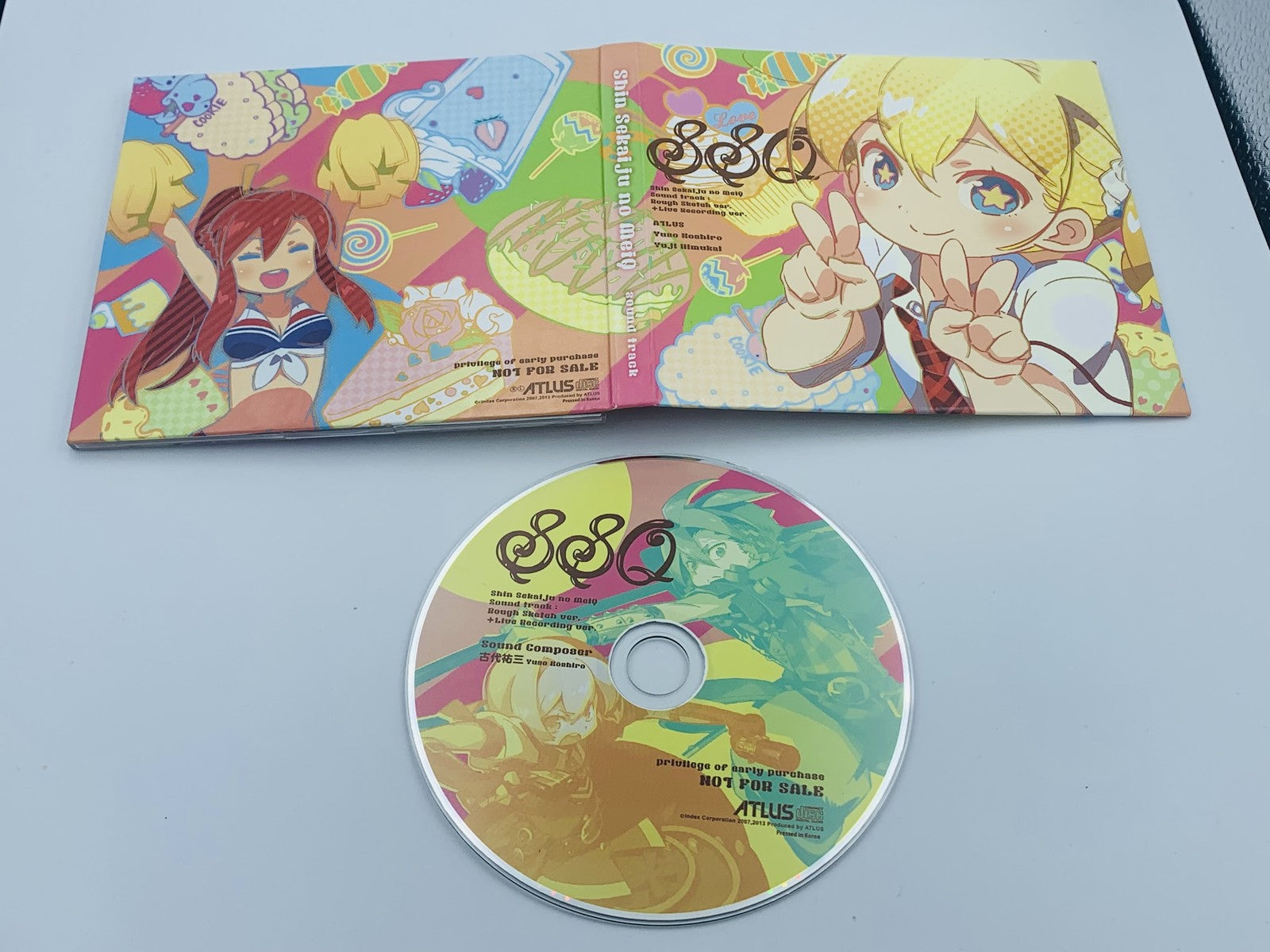 Etrian Odyssey Untold Shin Sekaiju no MeiQ Soundtrack CD Yuzo Koshiro 3DS Atlus