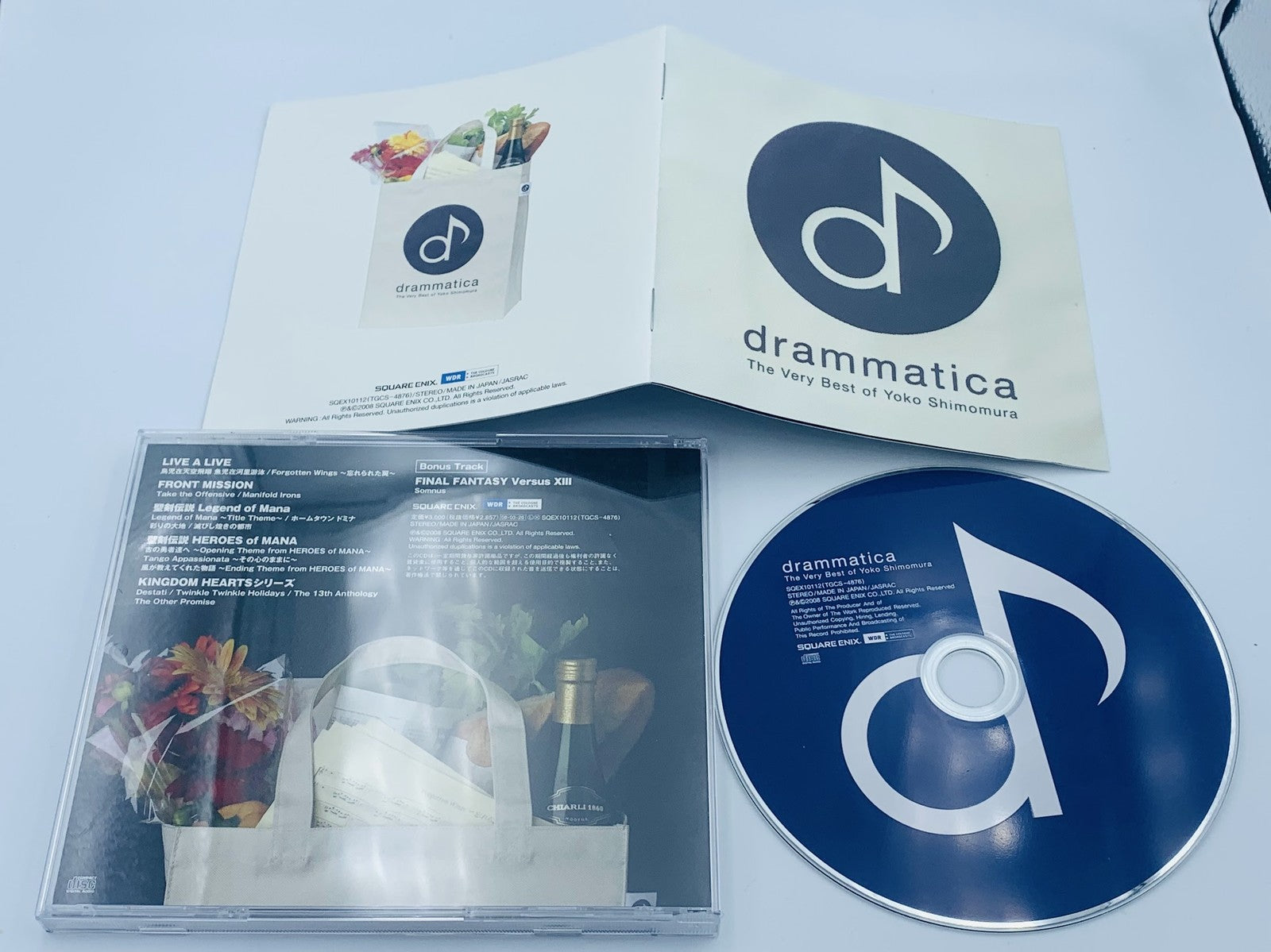 Drammatica Best of Yoko Shimomura soundtrack CD Kingdom Hearts/Final Fantasy XV