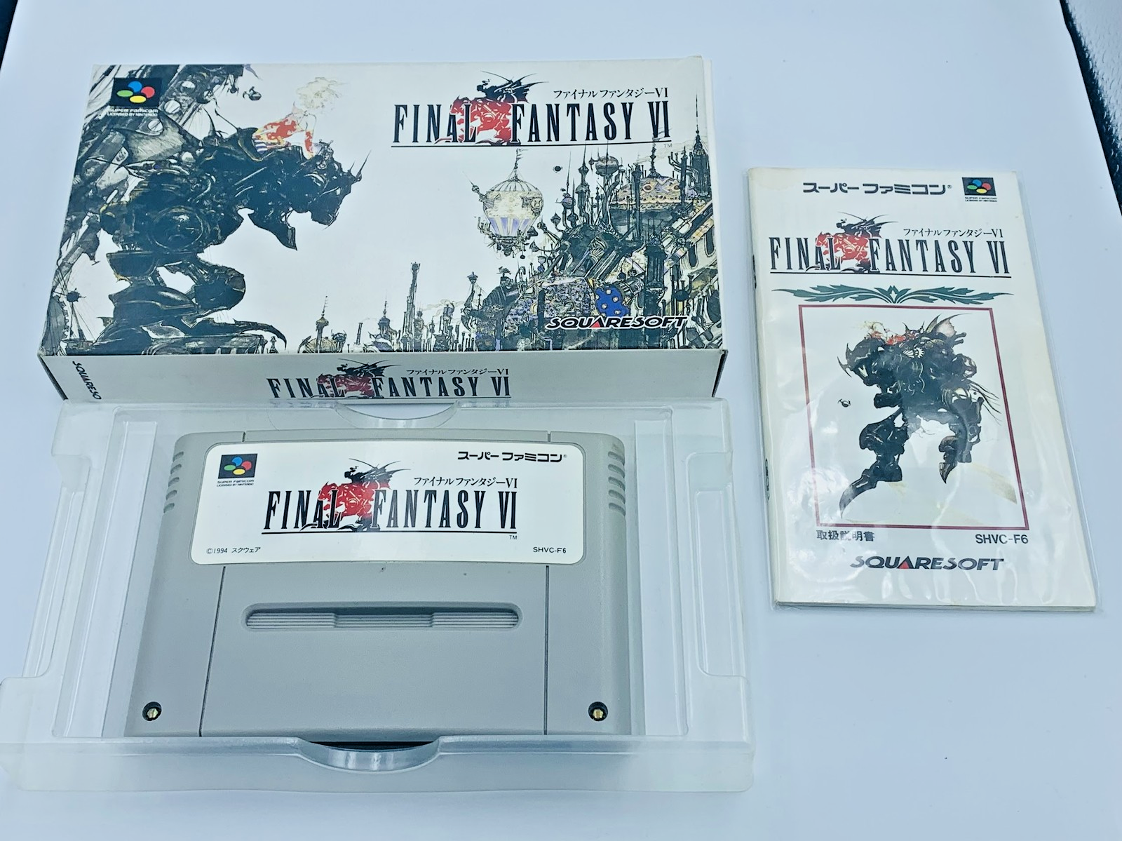 Final Fantasy VI Nintendo Super Famicom Japan COMPLETE CIB FF6 with box & manual