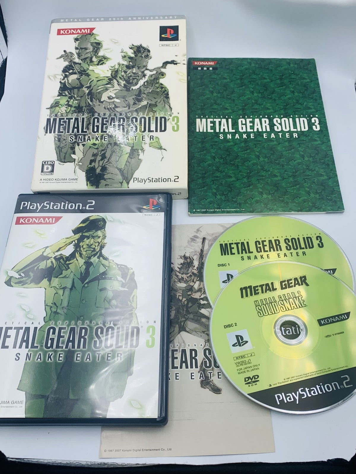 Metal Gear Solid 3 Snake Eater 20th Anniversary Limited Edition Playstation 2 JP