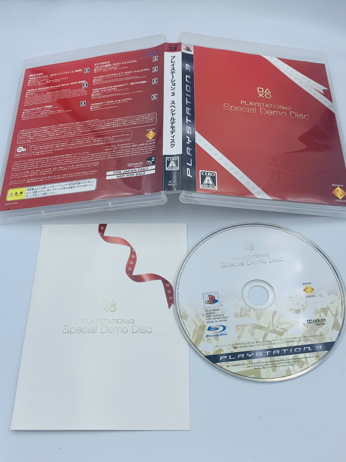 Playstation 3 Special Demo Disc Japan red cover Naruto/Afrika/LittleBigPlanet